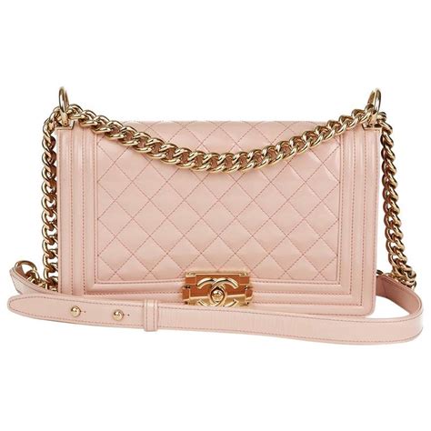 chanel le boy light pink|Chanel boy different sizes.